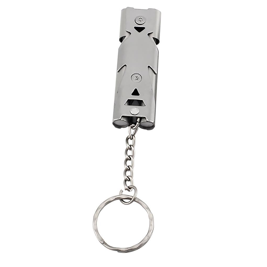 Còi Thổi Sinh Tồn 150dB Màu Đen Bằng Inox Chuyên Dùng Mang Đi Cắm Trại / Leo Núi
