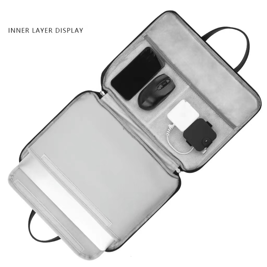 Túi đựng laptop chống nước chống sốc PU da 13.3 14 15.6 inch- Túi laptop