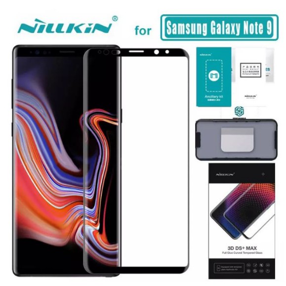 Kính cường lực Samsung Galaxy Note 8 Note 9 hiệu Nillkin 3D DS+ Max đặc trị các dòng máy màn hình cong