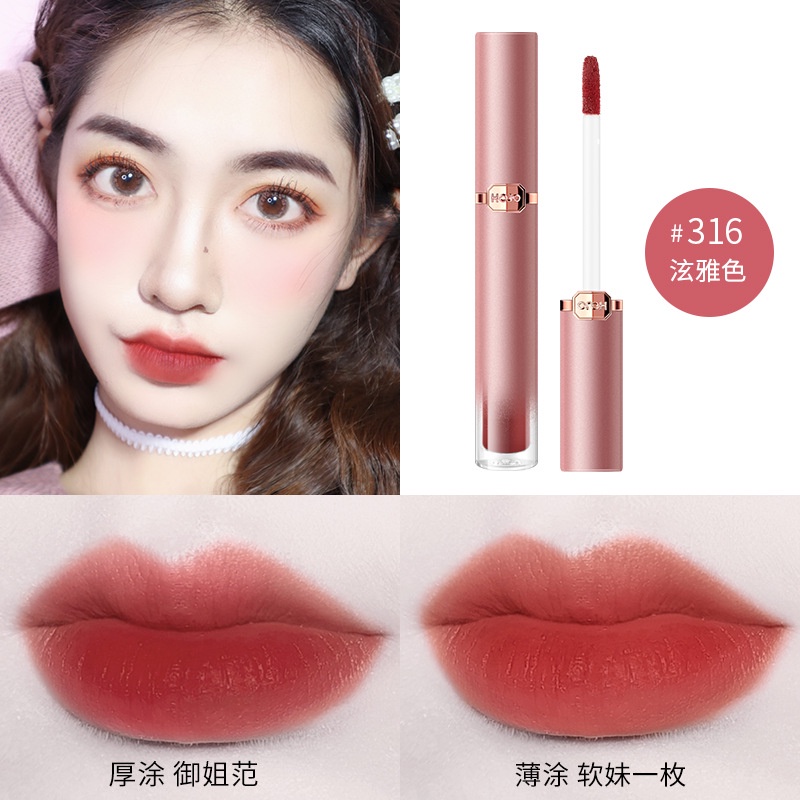 Son Môi Màu Lì Chống Nước Không Dính Ly Dành Cho Nữ Sinh