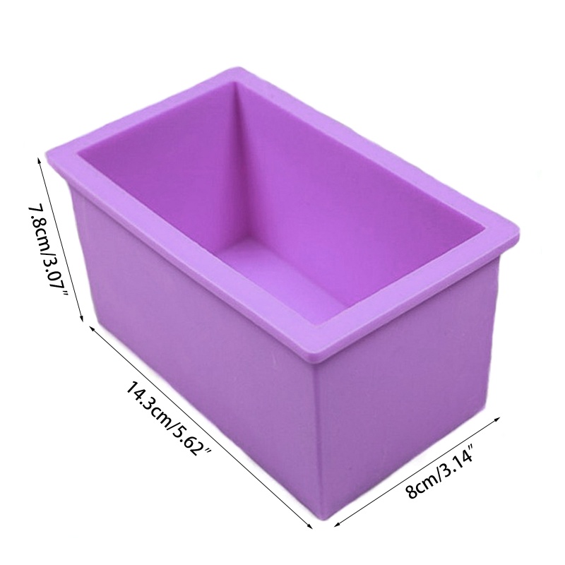 Khuôn Silicon Hình Chữ Nhật Cỡ Lớn Dùng Làm Xà Phòng DIY