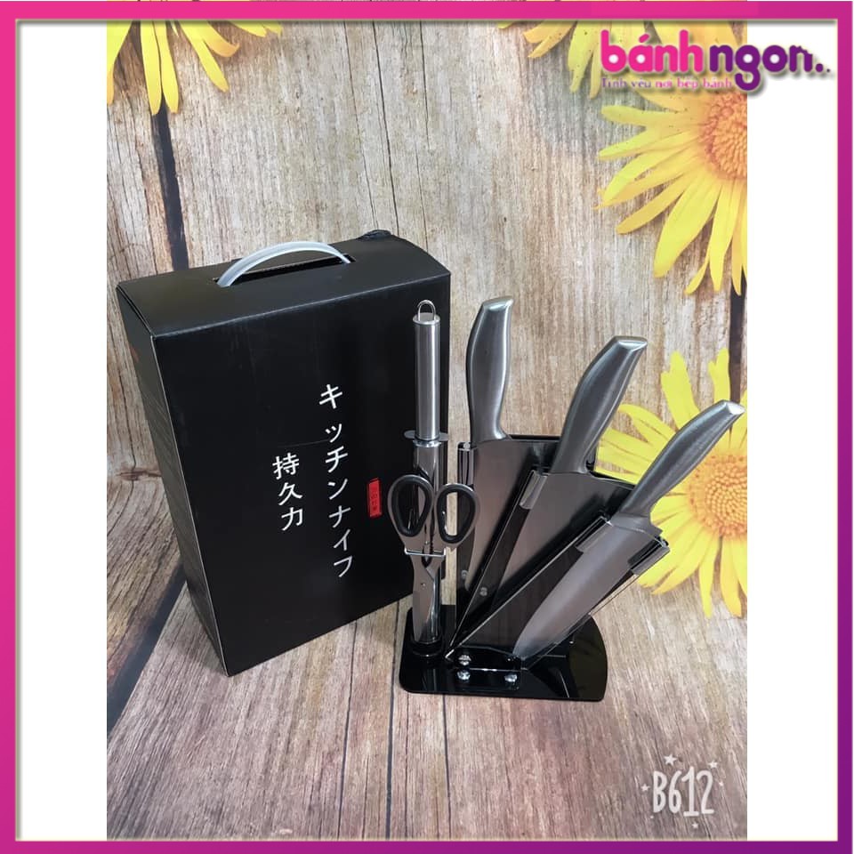 BỘ DAO INOX 6 MÓN CAO CẤP XUẤT NHẬT