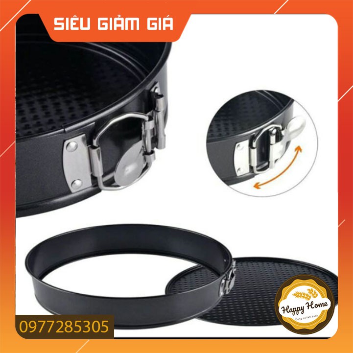 Khuôn tròn chống dính CHẤT LƯỢNG CAO đế rời có khóa 8inch