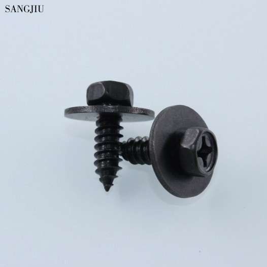 10 cái cản lót chắn bùn bằng thép đinh hình lục giác đầu vít cố định tự khai thác