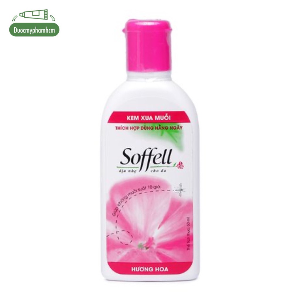 Kem Xua Muỗi Soffell Hương Hoa (60ml)