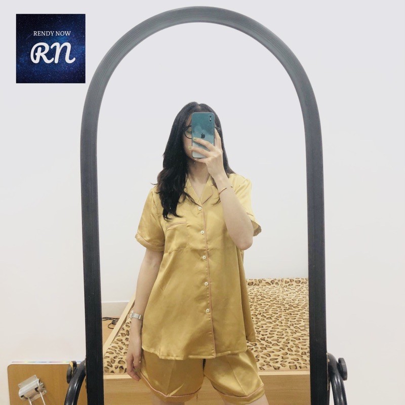 [Ảnh thật và chụp ảnh chất vải thật] Pyjama lụa satin dáng basic dành cho nữ, đủ 5 màu đủ size M L XL. Bán lẻ, sỉ sll 🌞