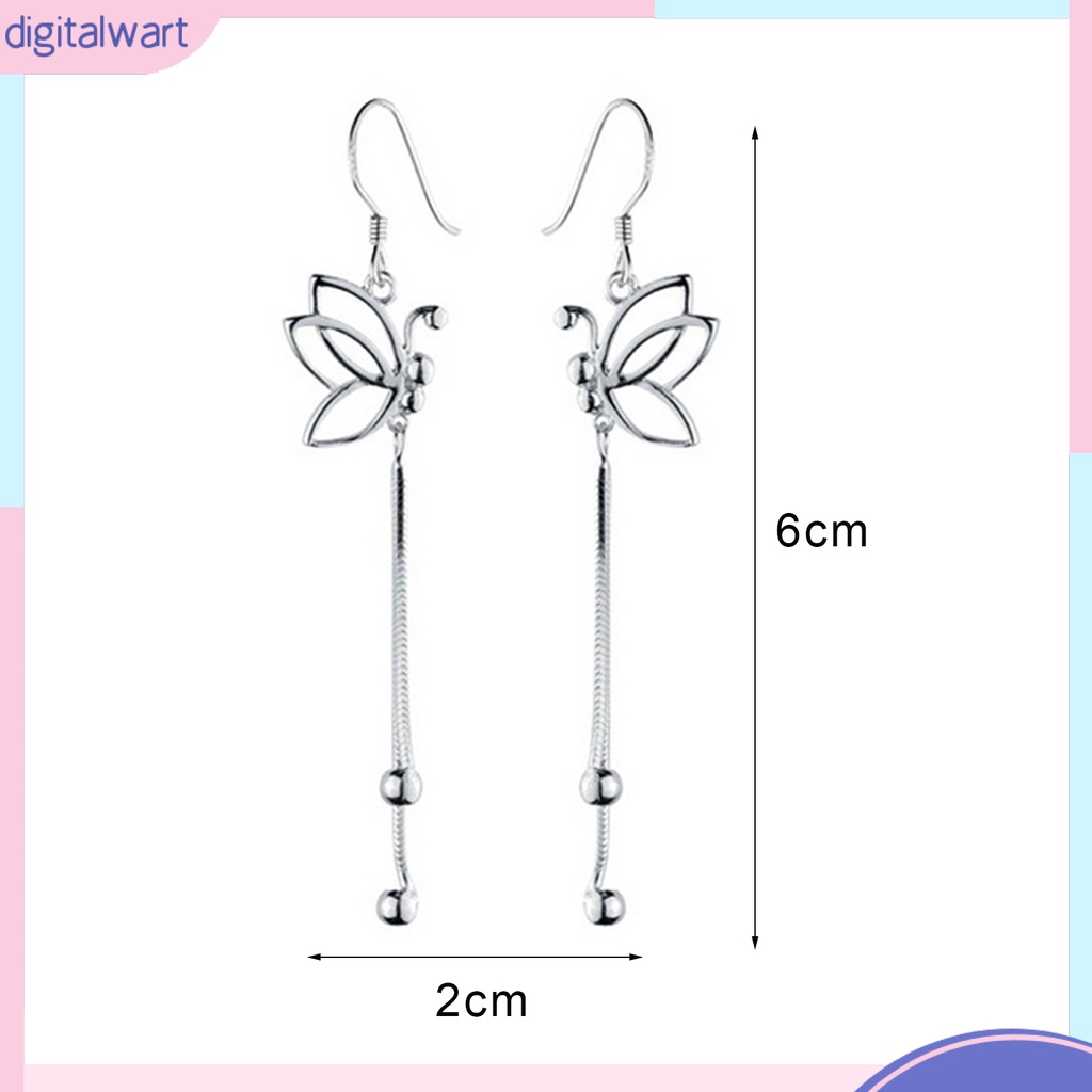 Cặp khuyên tai dành dây dài phối hình cánh bướm sang trọng thời trang dành cho nữ