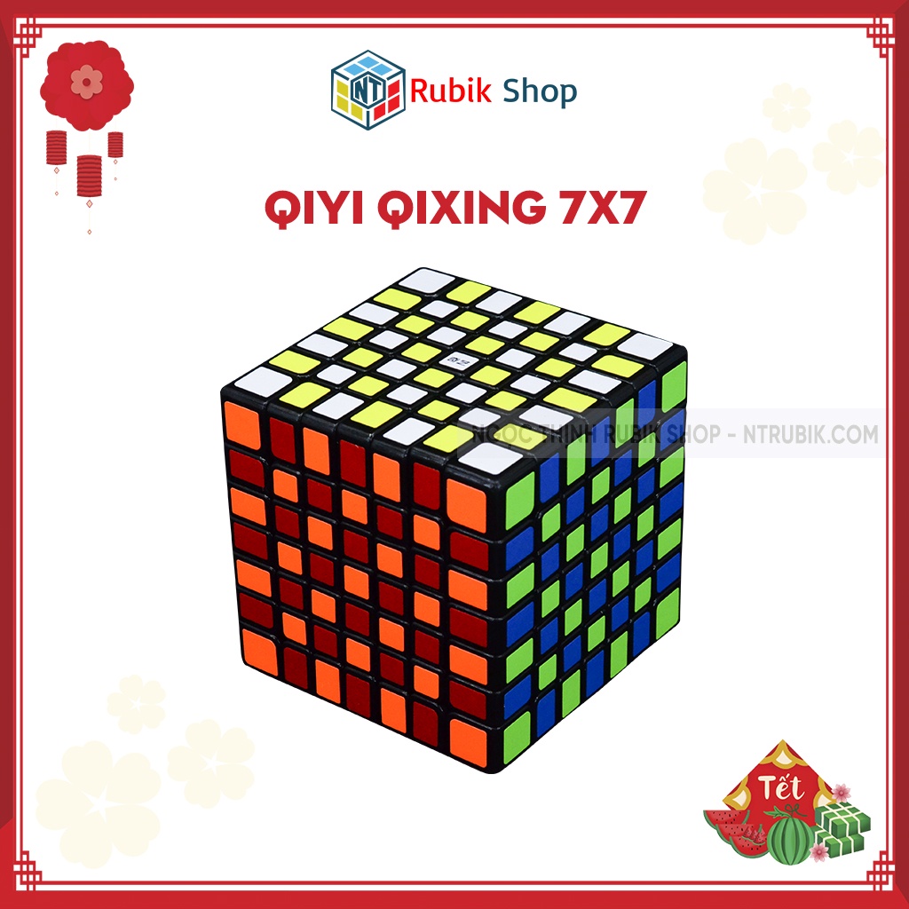 Đồ chơi rubik 7x7x7 - QiYi Qixing 7x7x7 Black (Màu Đen) - ngocthinhrubik