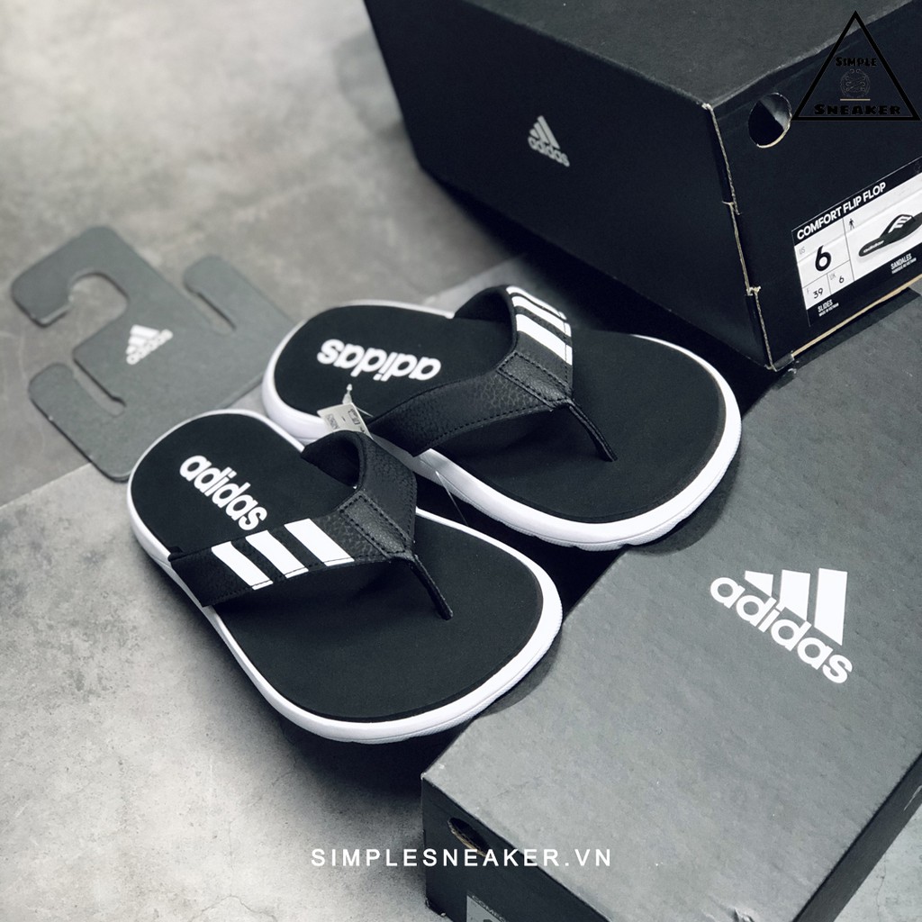 Dép Kẹp Adidas 🔴FREESHIP🔴 Dép Xỏ Ngón Adidas Auth - Adidas Comfort Flip Flops Core Black Chính Hãng