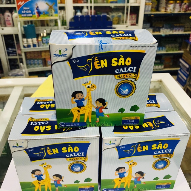 ✅Yến sào calci Maxgold- dạng siro ống