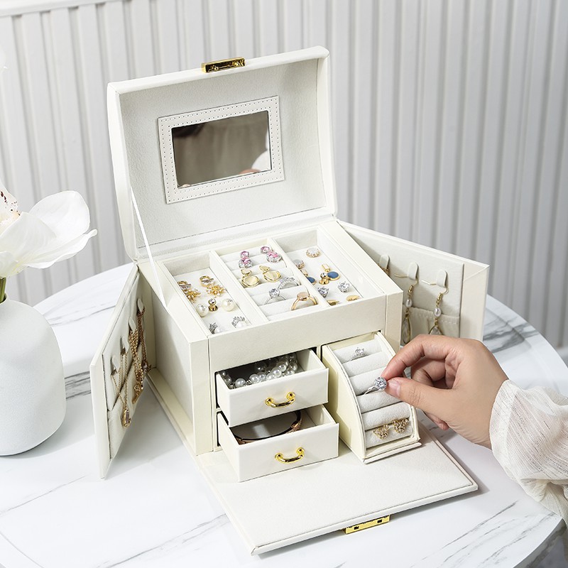 Hộp đựng trang sức CASEGRACE chia nhiều ngăn cao cấp tiện dụng