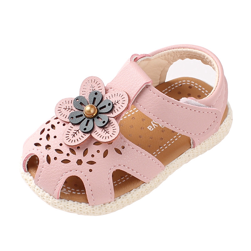 0-4 Years Pre Walker Pretty Flower Newborn Shoes for Baby White Sandals Girls Infant Toddler Sandals Shoes