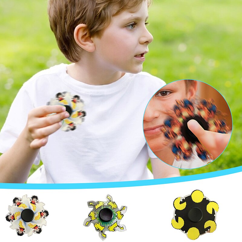 (Mới) Con Quay Đồ Chơi Fidget Spinner Hoạt Hình Cho Người Lớn / Trẻ Em
