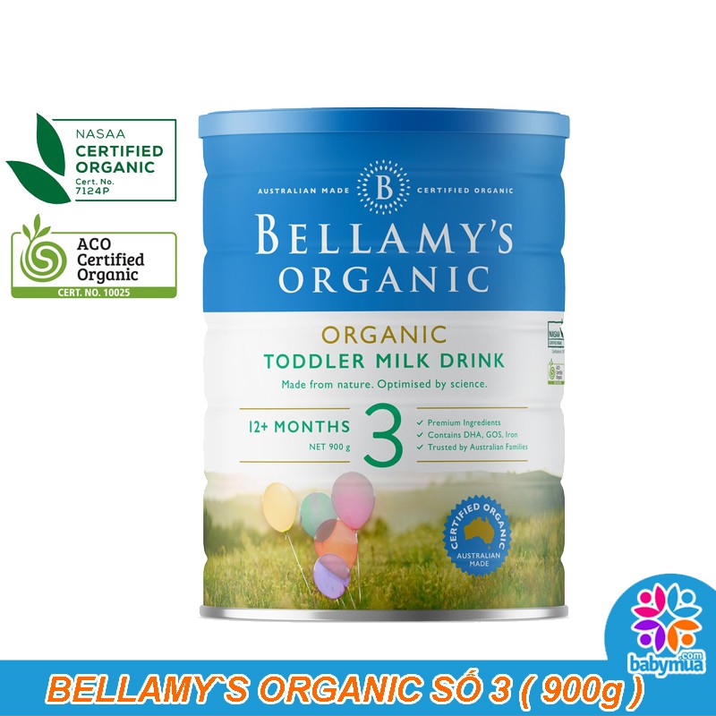 sữa Bellamy s Organic hữu cơ số 3 900g