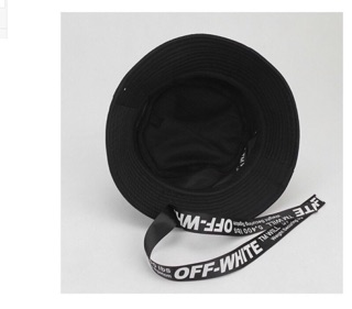 Mũ tai bèo dây off white