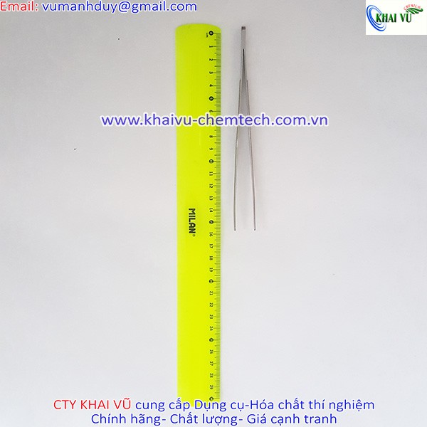 Nhíp gắp thẳng đầu tù - thép không rỉ 16cm 30cm