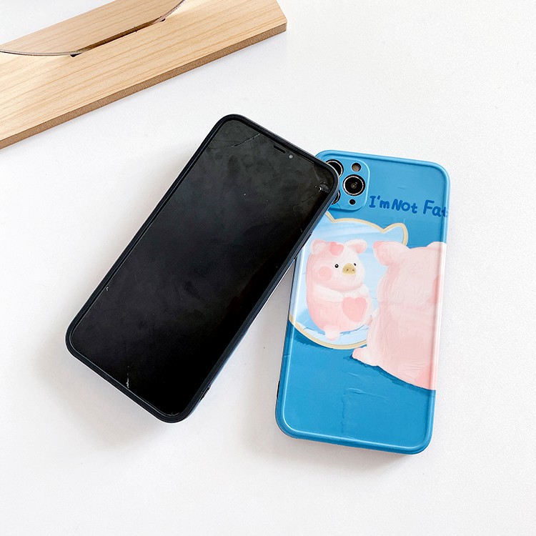 Ốp lưng iphone Heo béo IMD dày dặn viền nổi 5/5s/6/6plus/6s/6splus/7/7plus/8/8plus/x/xr/xs/11/12/pro/max/plus/promax | BigBuy360 - bigbuy360.vn
