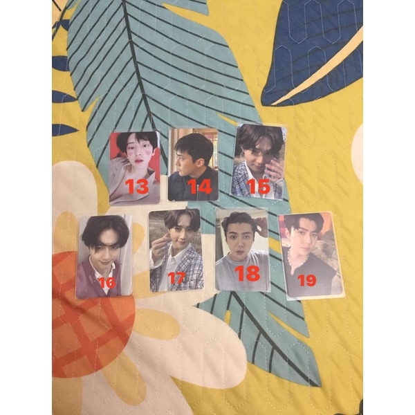 thẻ bài in hình nhóm nhạc EXO