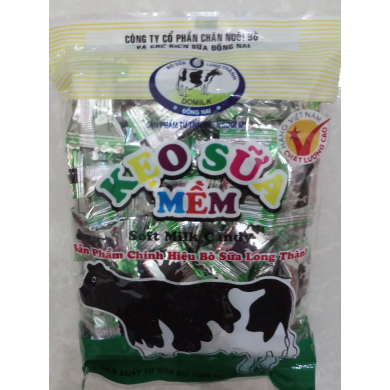 Kẹo Sữa Long Thành Nguyên Chất (Domilk) - 200gram/bịch