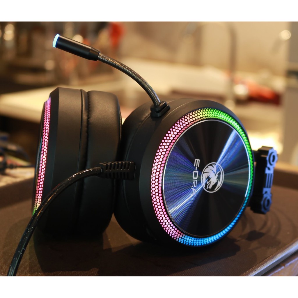 Tai nghe Gaming E-Dra EH412 Pro LED RGB - Giả lập âm thanh vòm 7.1 Chính Hãng