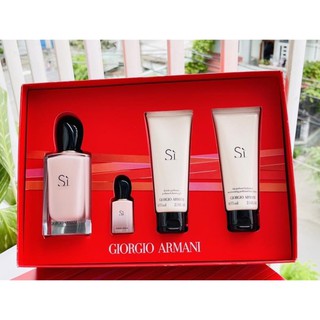 Set Nước hoa Nữ Sì Fiori EDP 4 món Tự Nhiên, Quyến Rũ (100ml - 7ml - gel tắm 75ml - lotion 75ml)
