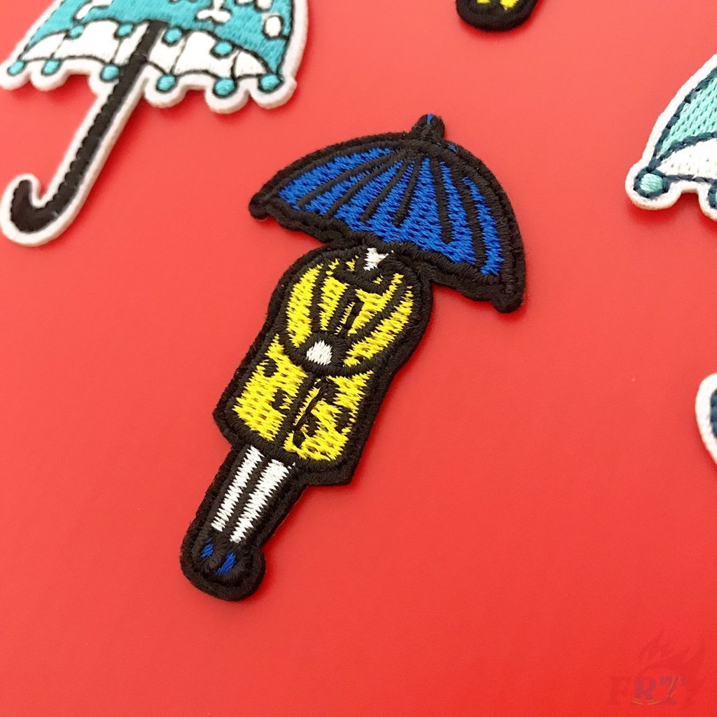 &gt; Ready Stock &lt; ☸ Umbrella Patch ☸ 1Pc Umbrella Diy Sew On Iron On Patch