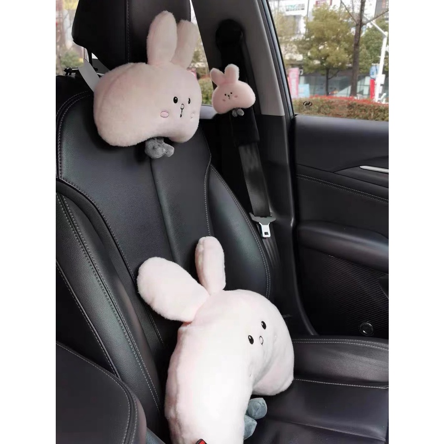 Set tựa cổ , tựa eo Thỏ Cony dễ thương trên ô tô