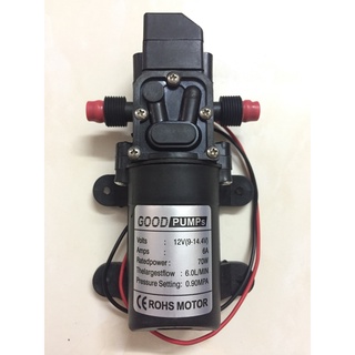 Máy bơm tăng áp lực nước mini 12V 40W - Tưới Cây - Phun Sương - Rửa Xe BH 12 Tháng Sử Dụng