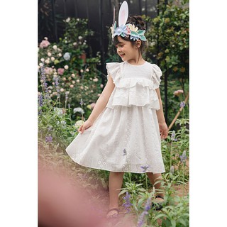 Đầm Thô Thêu Trắng (Petit à Petit)