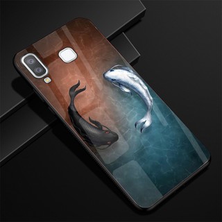 Ốp samsung a8 star lưng kính cường lực cao cấp