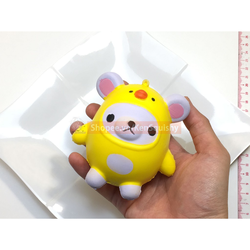 Squishy Gấu Gà Cute – Đồ chơi trẻ em