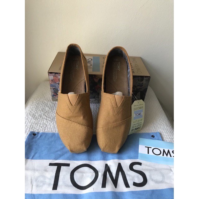 🎉PROMO🎉🍒💯 Toms Giày Lười Vải canvas 100% Kẻ Sọc Thời Trang Cho Nam Nữ