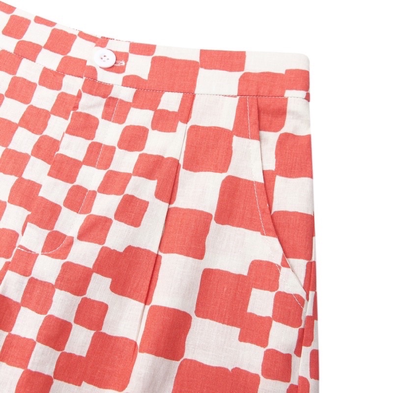 Usthebasic - Set Áo Quần CheckerBoard Pocket