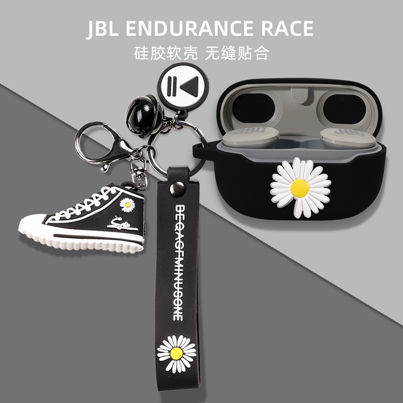 Vỏ Bảo Vệ Hộp Sạc Tai Nghe JBL ENDURANCE RACE / WAVE 300 / Live 300 Bằng Silicon Mềm Họa Tiết Hoạt Hình Dễ Thương