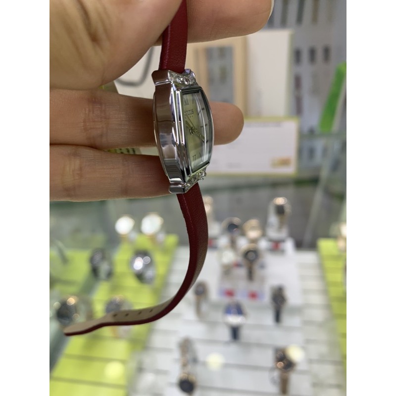 Đồng Hồ Nữ JA-1136A Julius Hàn Quốc dây da (Đỏ)