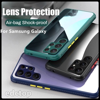 Samsung Galaxy S22Ultra 5G Lens Protection Cover  Sumsung S 22 S22 Ultra Clear Acrylic Pattern Shockproof Armor Case