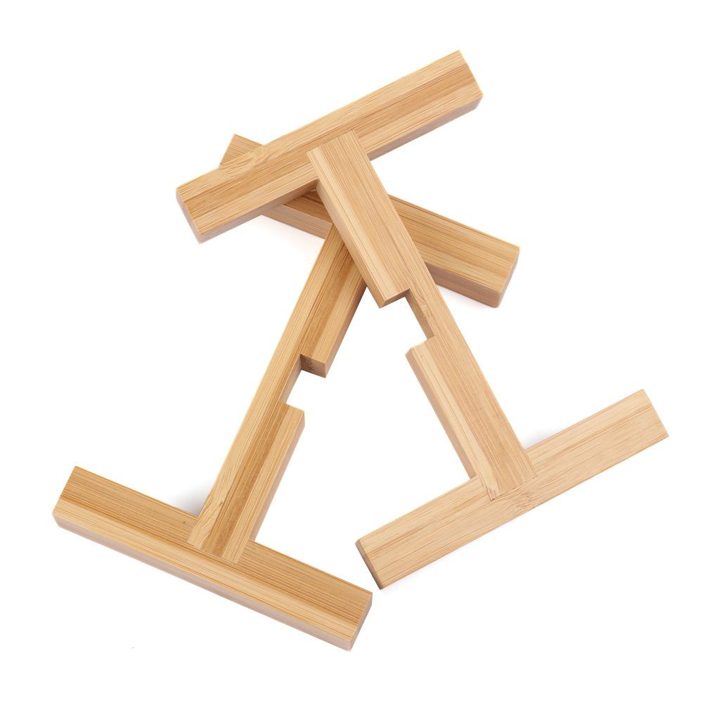 Giá Đỡ Chậu Hoa/ Cây Cảnh Bằng Gỗ Tre Dùng Trang Trí Trong Nhà/ Ngoài Trời