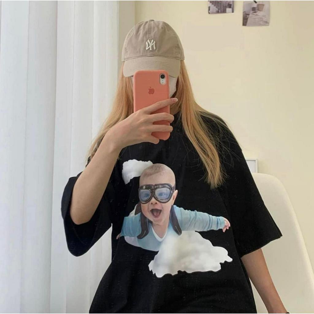 BST Áo phông ADLV Babyface Dinosaur form cứng Unisex Hàn Quốc auth