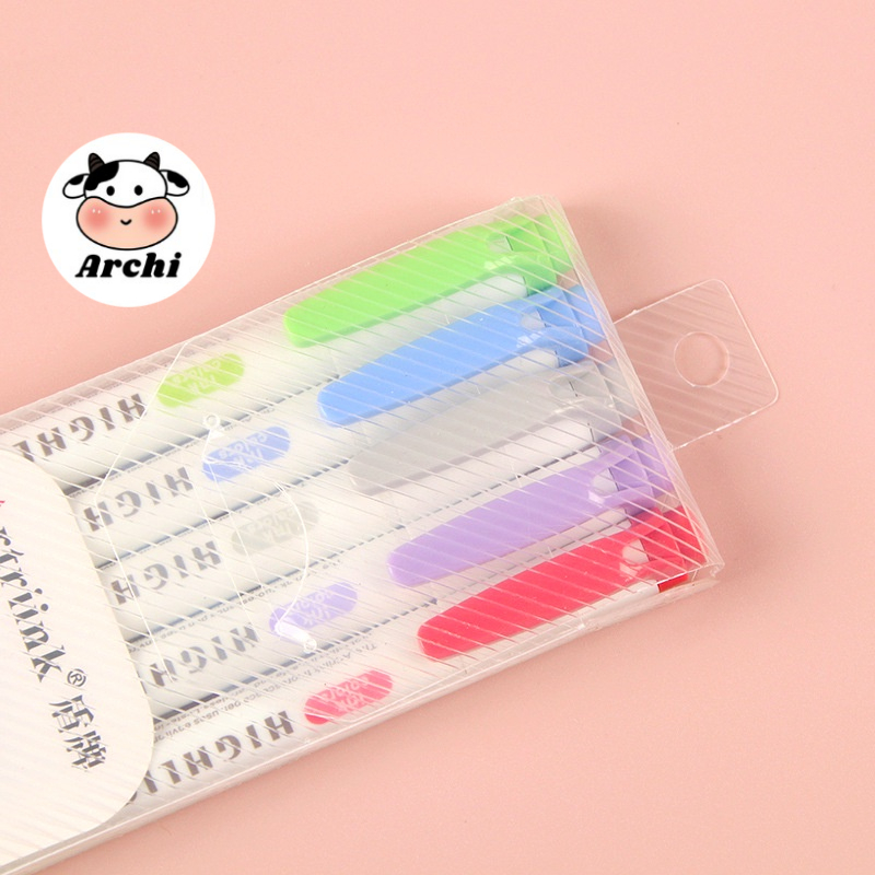 Bút đánh dấu 2 đầu đóng hộp 5 màu Highlighter