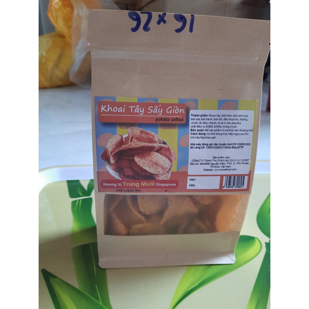 bán sỉ phân phối : 200gr khoai tây trứng muối Singapore