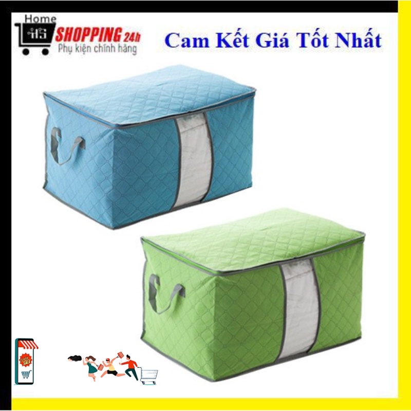 Túi vải không dệt đựng quần áo, chăn màn tiện dụng (60 x 40 x 33)