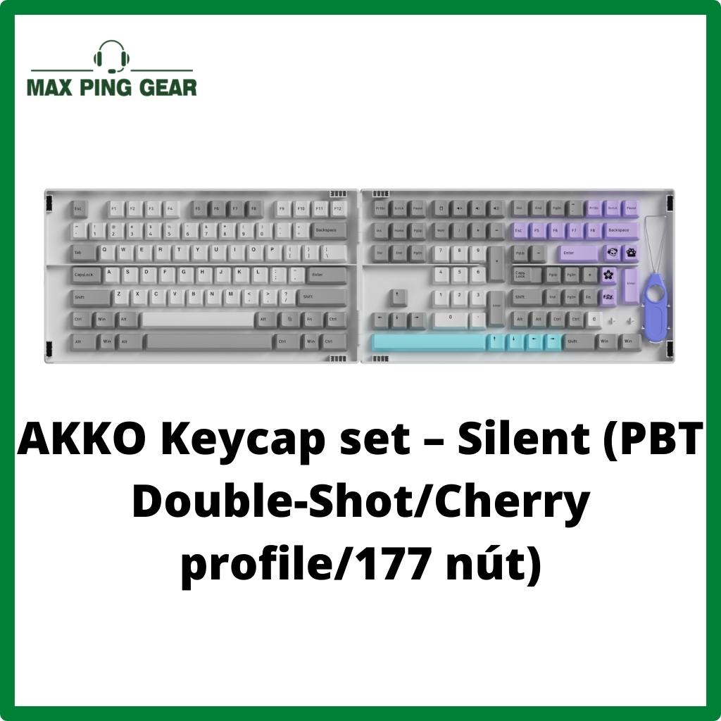 Nút Bàn Phím AKKO Keycap set – Silent (PBT Double-Shot/Cherry profile/177 nút)