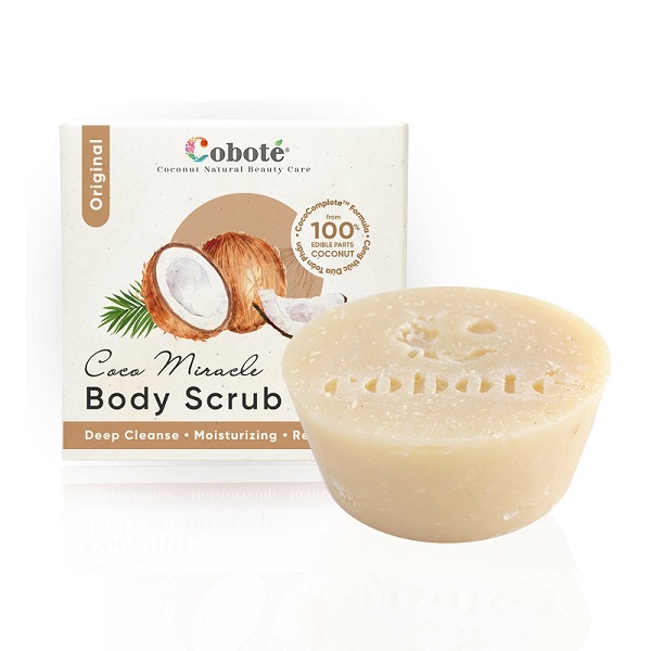 XÀ PHÒNG TẨY TẾ BÀO CHẾT COBOTE - Coco Miracle Body Scrub Soap - Hương dừa