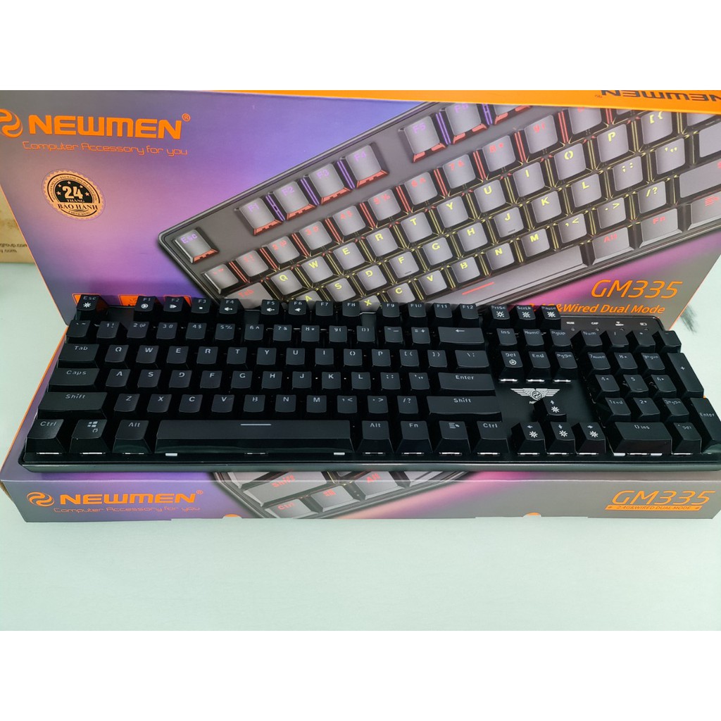 Bàn Phím Cơ Không Dây Newmen GM335 - Hàng Chính Hãng