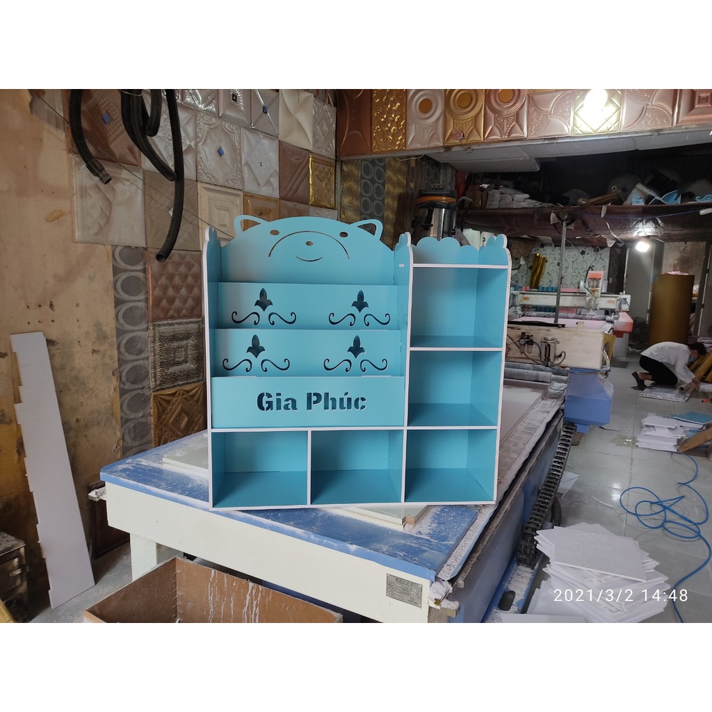 Kệ sách hình gấu 5 ngăn đựng đồ đa năng