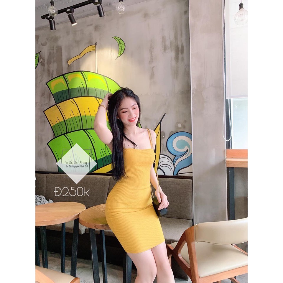 Đầm Body Sexy Hai Dây Ngang | BigBuy360 - bigbuy360.vn