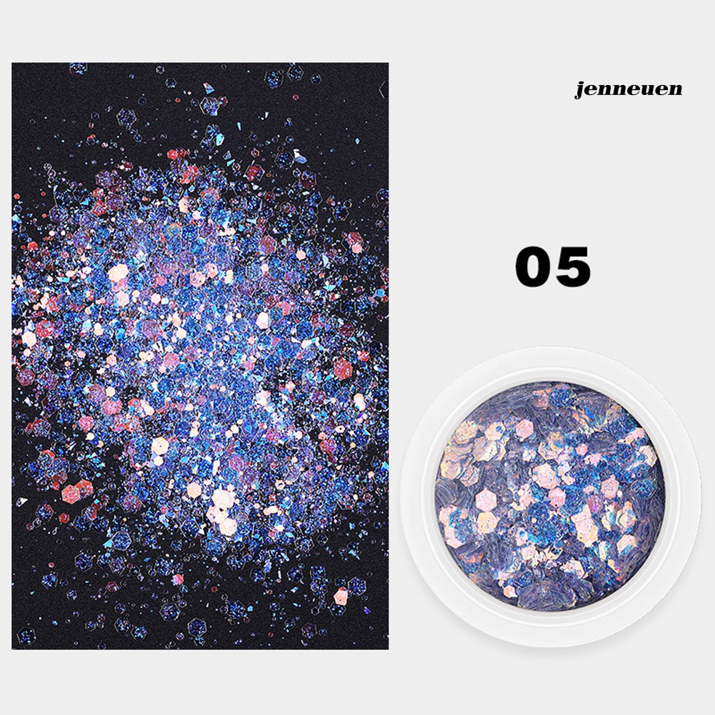 Phấn ánh nhũ kim tuyến dùng trang trí móng tay 3D phong cách nghệ thuật