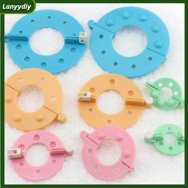Set 8 Dụng Cụ Làm Cục Bông Pom Pom 3.5cm 5.5cm 7cm 9cm