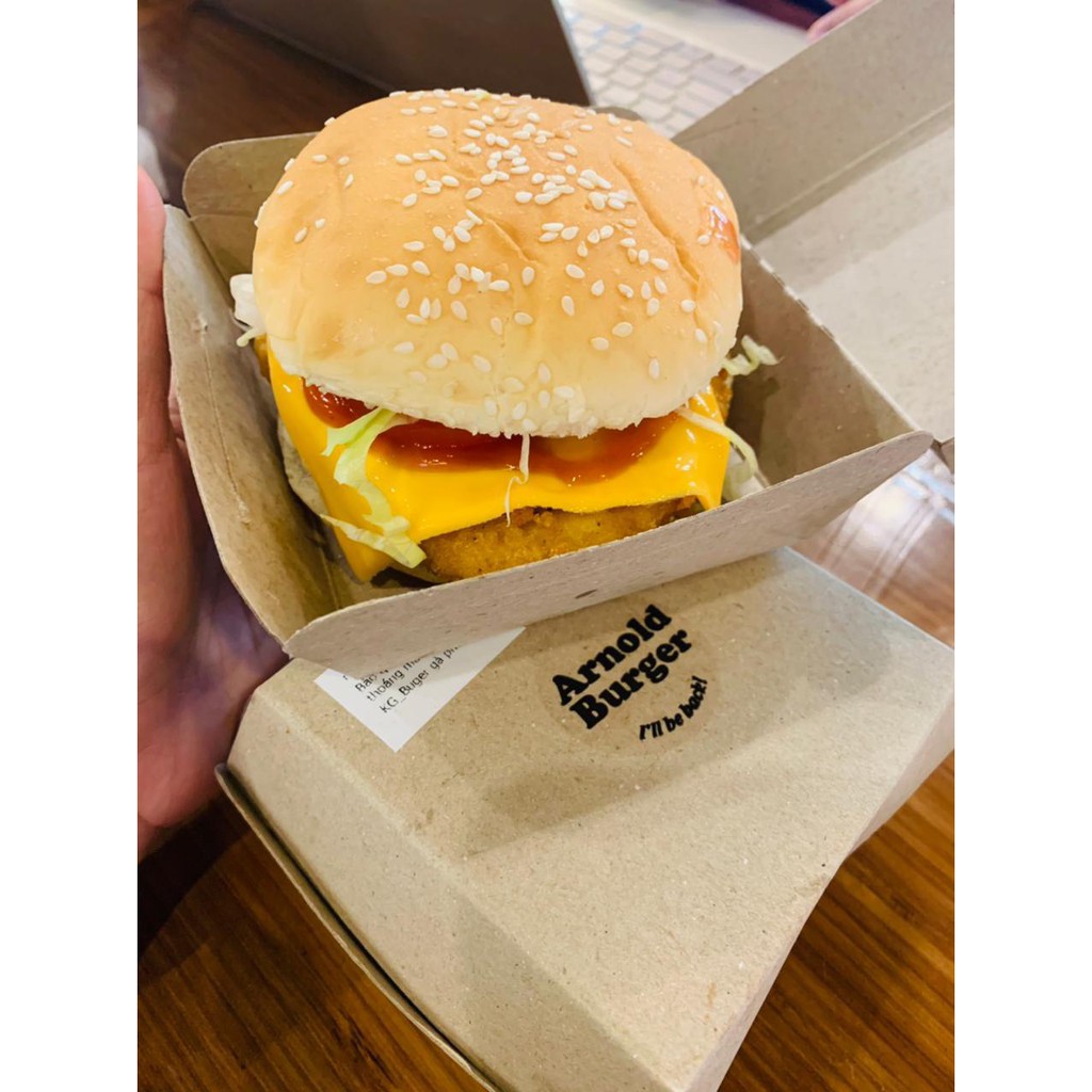 100 hộp giấy vuông_hộp giấy đựng burger