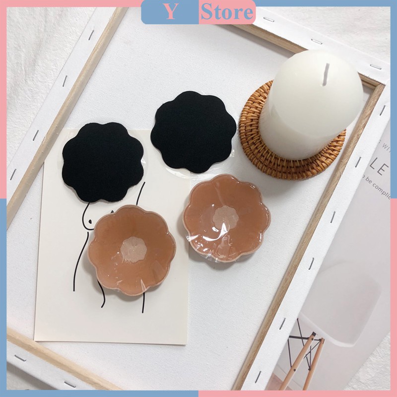Set 2 Miếng Dán Nhũ Hoa Da Đen